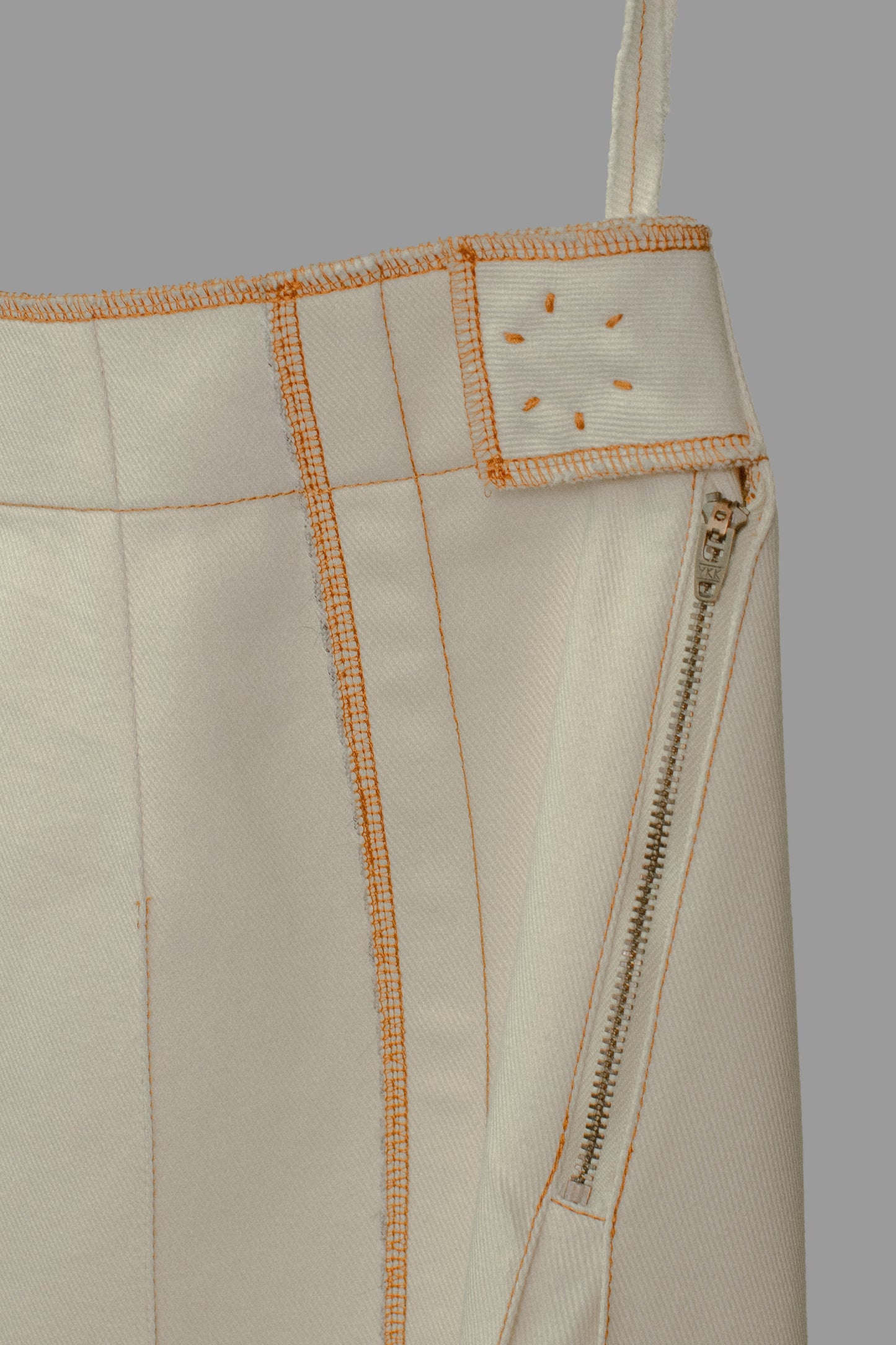 Galang Skirt in Cream Canvas