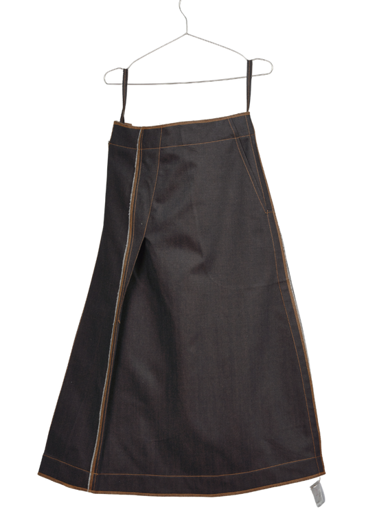 Galang Skirt in Choco Denim