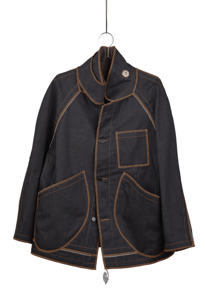 Jan Shell Jacket in Choco Denim