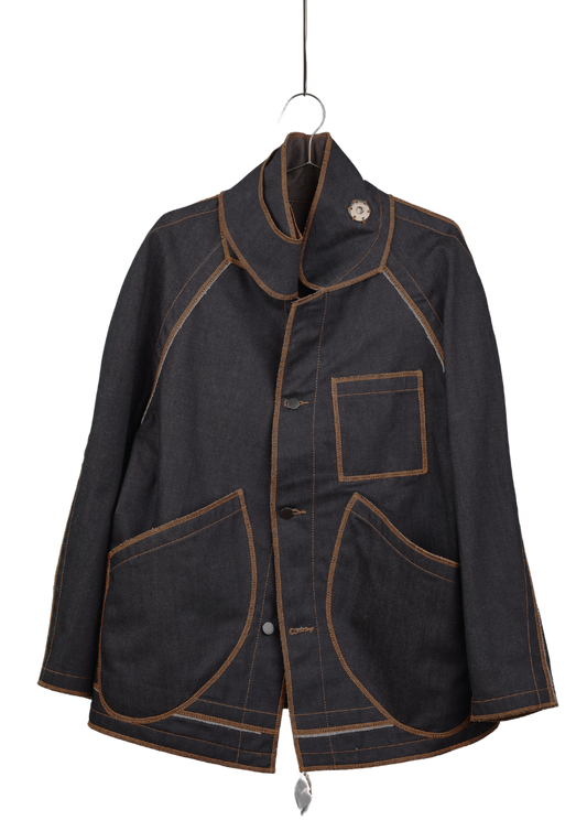 Jan Shell Jacket in Choco Denim
