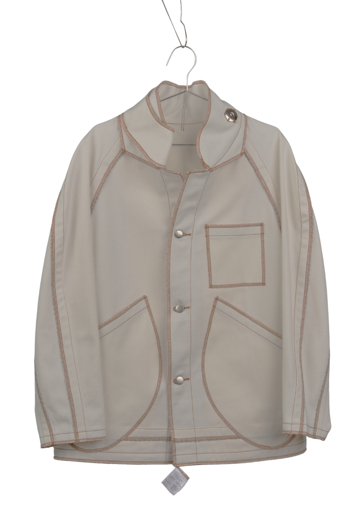 Jan Shell Jacket in Cream Canvas