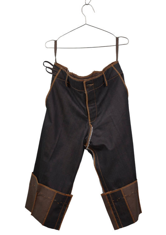 Liya Carpenter Jeans in Choco Denim