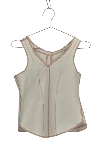 Shamz Top in Cream Canvas