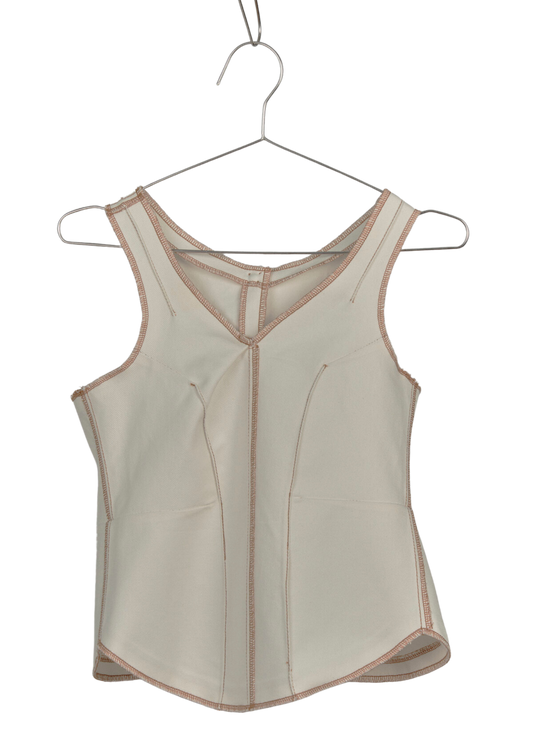 Shamz Top in Cream Canvas