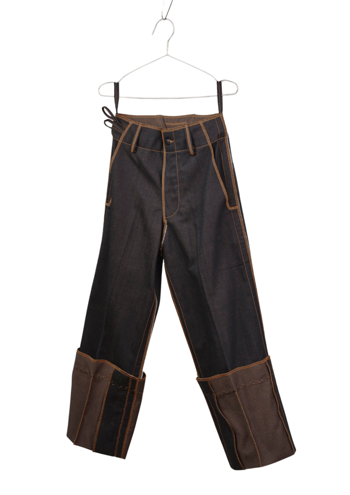 Fixed Cuff Jeans in Choco Denim