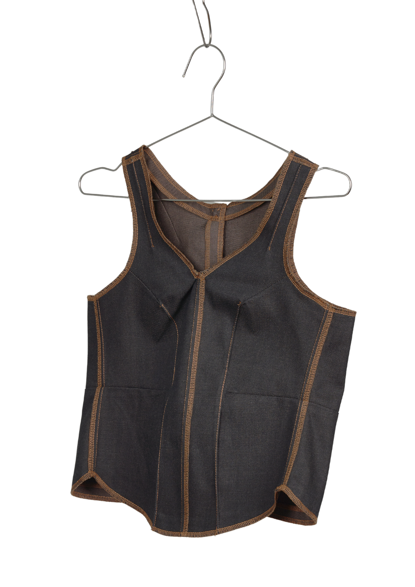 Shamz Top in Choco Denim