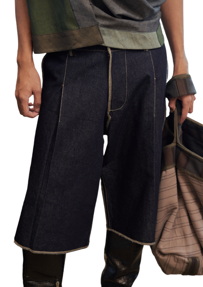 Sakay Shorts in Choco Denim