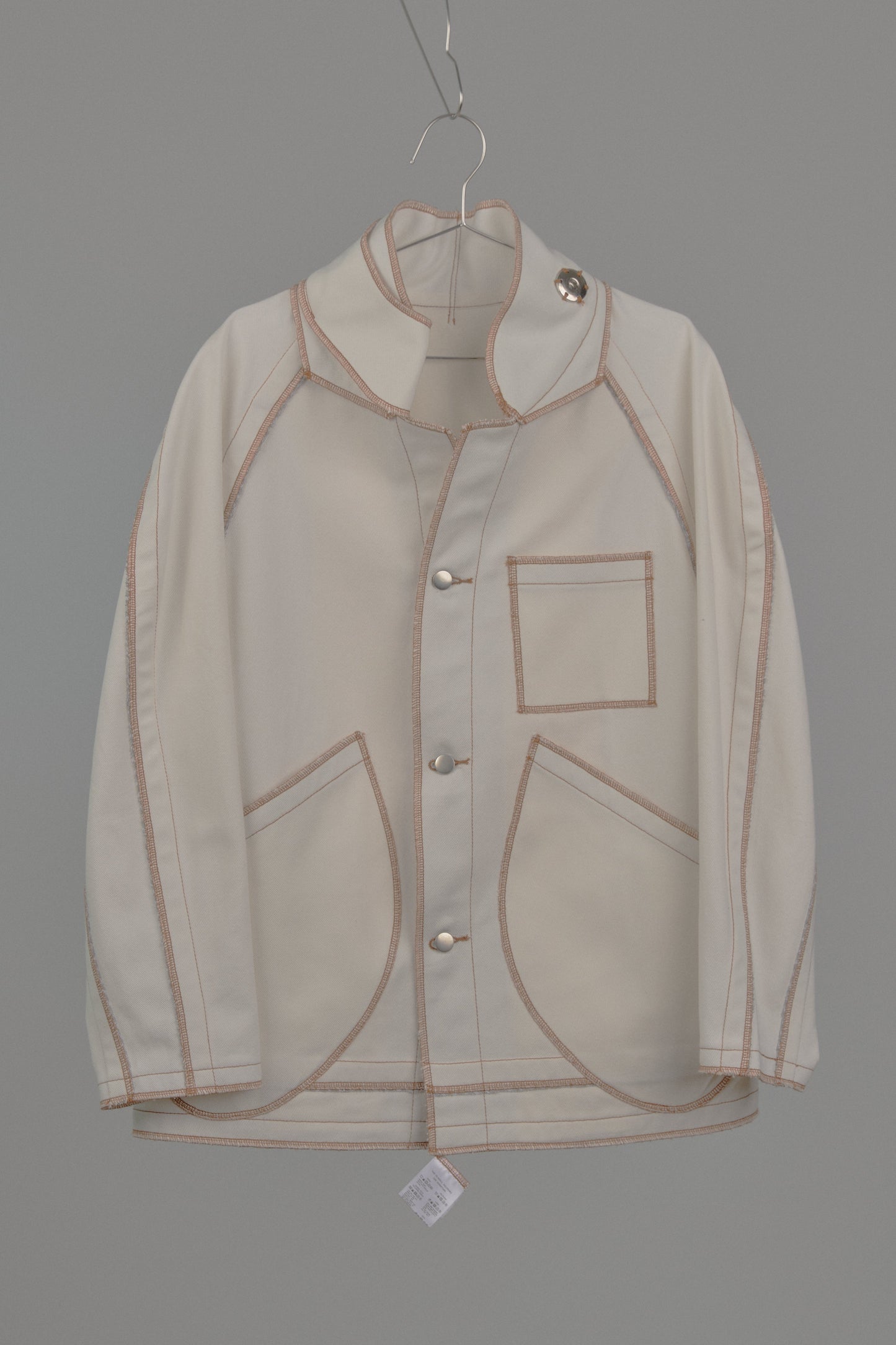 Jan Shell Jacket in Cream Canvas