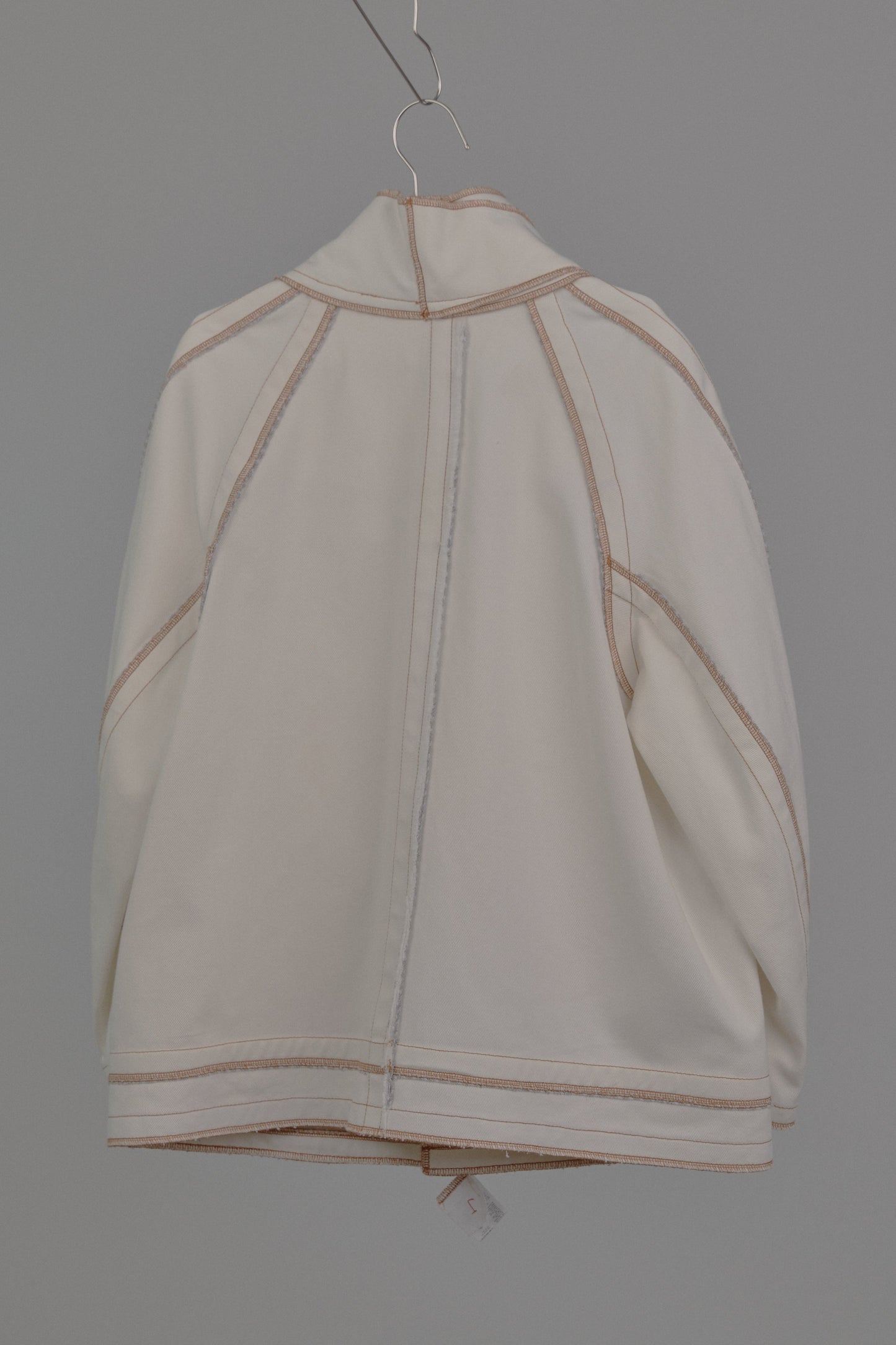 Jan Shell Jacket in Cream Canvas