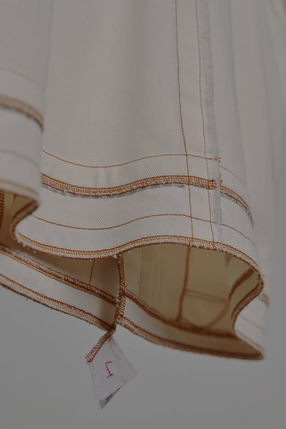 Jan Shell Jacket in Cream Canvas