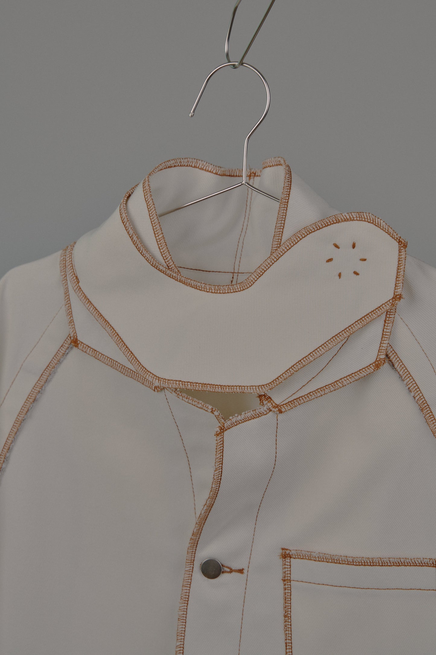 Jan Shell Jacket in Cream Canvas