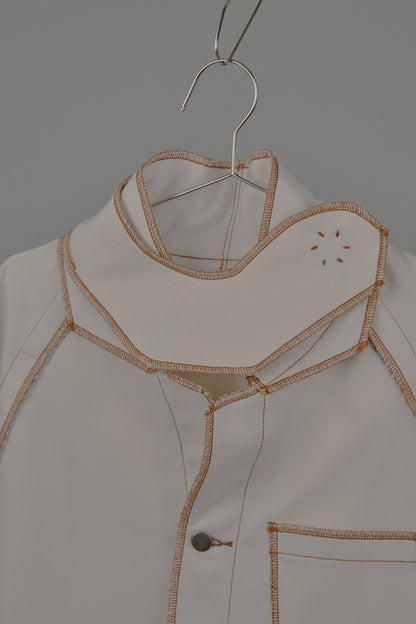 Jan Shell Jacket in Cream Canvas