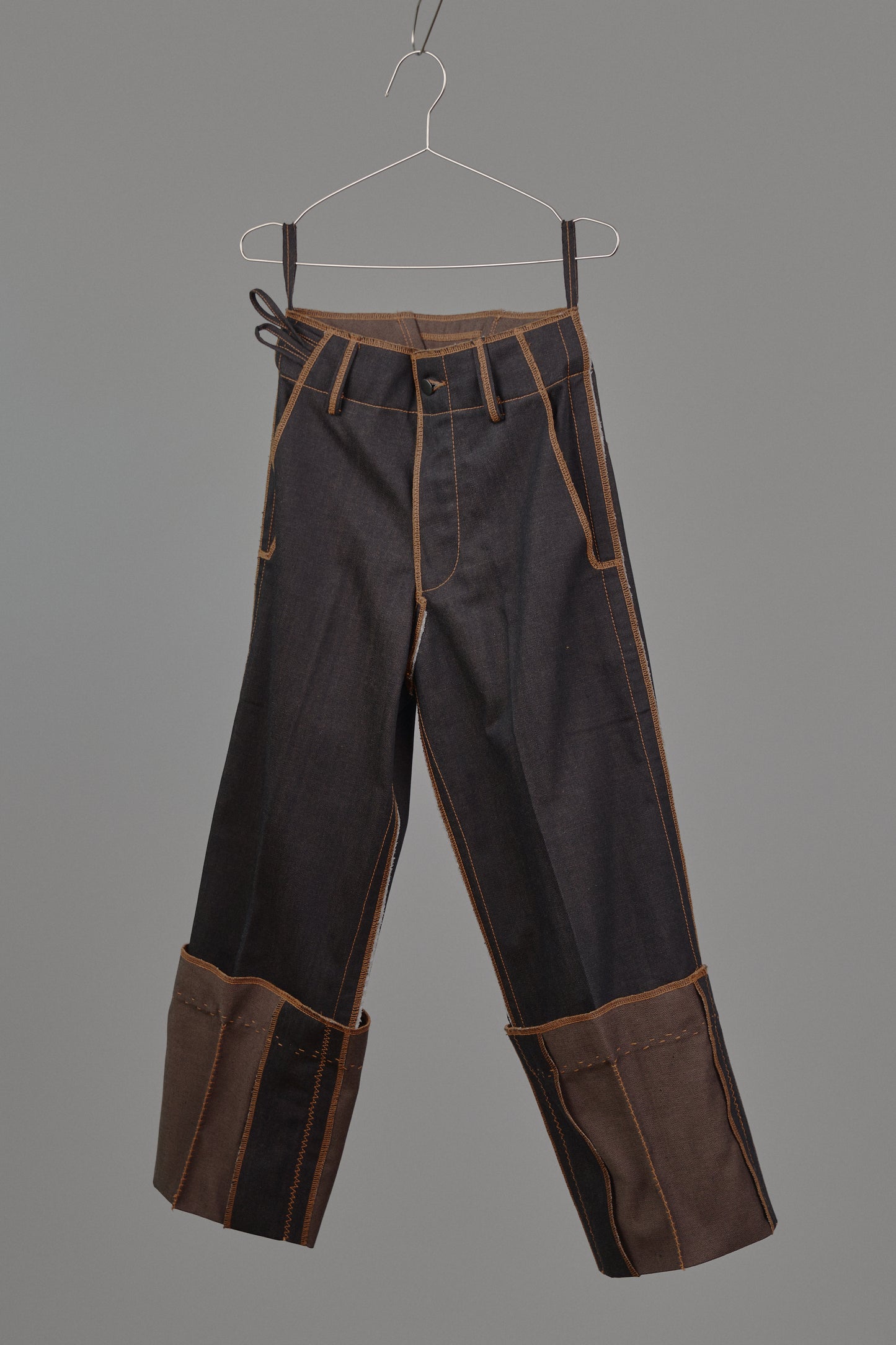 Fixed Cuff Jeans in Choco Denim
