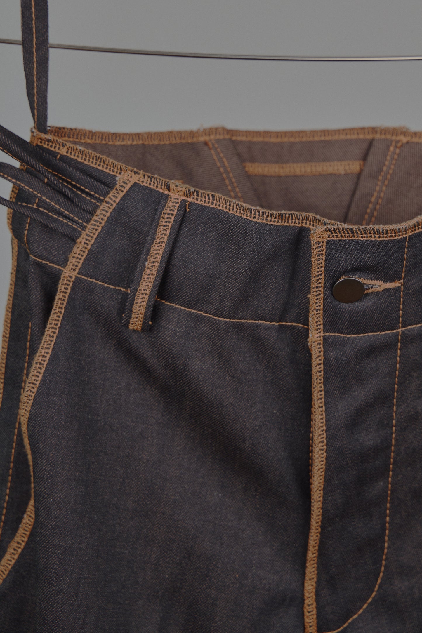 Fixed Cuff Jeans in Choco Denim