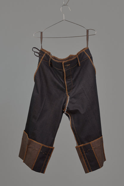Liya Carpenter Jeans in Choco Denim
