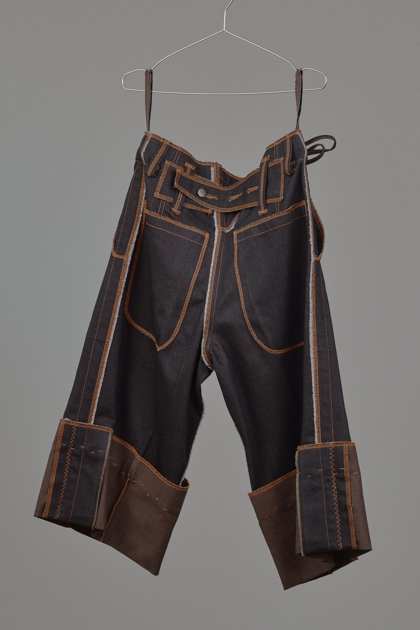 Liya Carpenter Jeans in Choco Denim