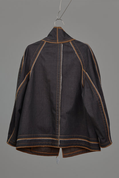 Jan Shell Jacket in Choco Denim