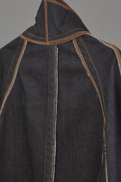 Jan Shell Jacket in Choco Denim