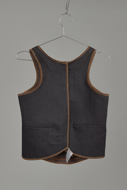 Shamz Top in Choco Denim