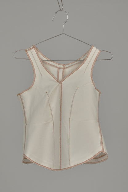 Shamz Top in Cream Canvas