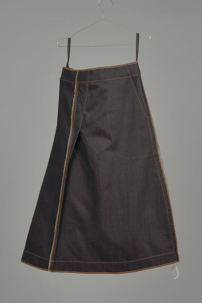 Galang Skirt in Choco Denim