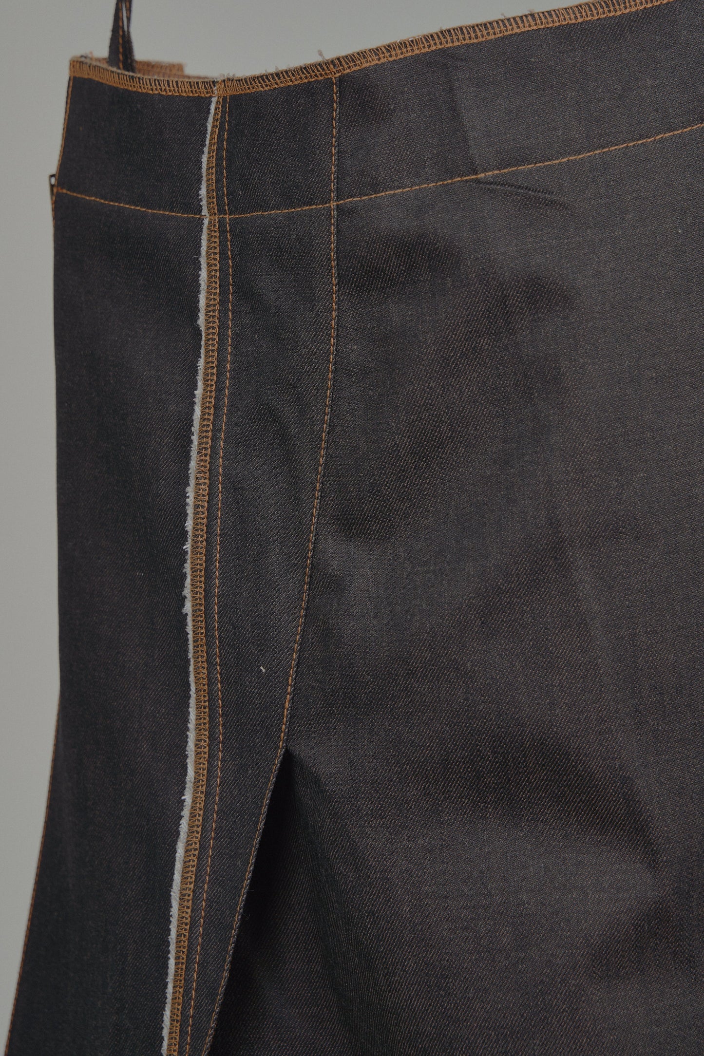 Galang Skirt in Choco Denim