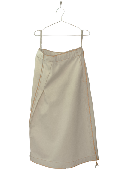 Galang Skirt in Cream Canvas