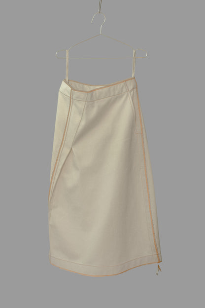 Galang Skirt in Cream Canvas