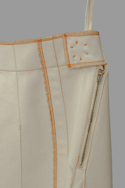 Galang Skirt in Cream Canvas